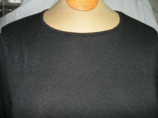 NWT Susan Bristol Long Sleeve Shell Top Black XL Nice  