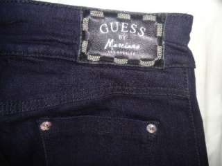 WOMENS GUESS MARCIANO DAREDEVIL BLACK SKINNY JEANS 2 26  