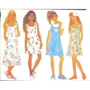  Butterick Sewing Pattern 4518 Girls Dress & Jumpsuit 