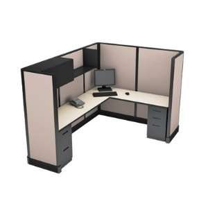  Cube Solutions Full Height Supervisor Cubicle, Single 
