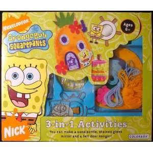  SpongeBob Squarepants 3 in 1 Activity Set Toys & Games