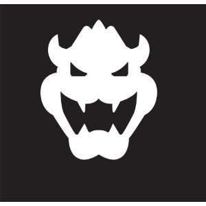  Super Mario Bowser Logo Sticker Decal. Peel and Stick 