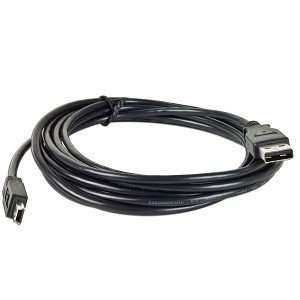   to 5 pin USB 2.0 Mini B (M) Cable (Black)