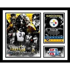  Pittsburgh Steelers   Super Bowl XL Champs   Framed 