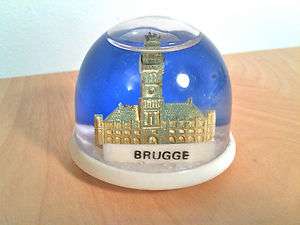 Vintage BRUGGE snowdome snow dome globe  