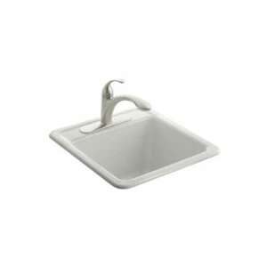   Self Rimming Sink w/ One Hole Faucet Drilling K 6655 1 FF Sea Salt
