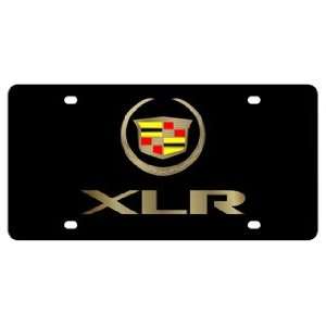 Cadillac XLR License Plate on Black Steel