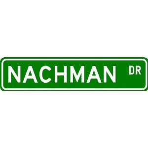 NACHMAN Street Sign ~ Personalized Family Lastname Sign ~ Gameroom 