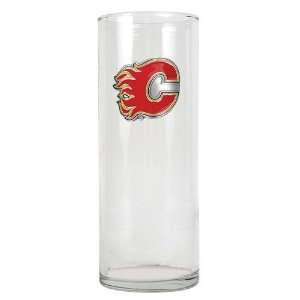 Calgary Flames NHL 9 Flower Vase   Primary Logo