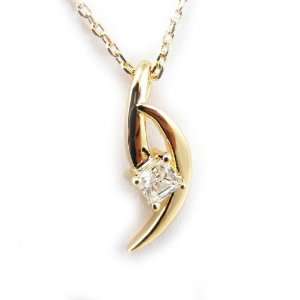  Necklace plated gold Câlin white. Jewelry
