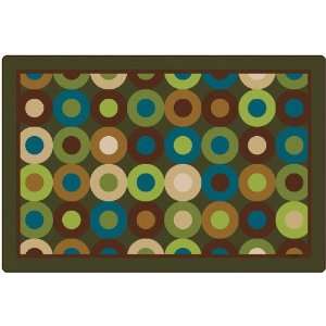 Carpets for Kids 13724 Calming Circles Carpet   Natures Color Without 