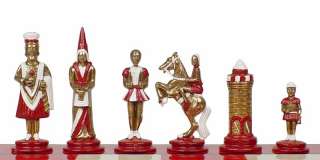 Metal Hand Painted Small Impero Camelot Chess Set NEW  
