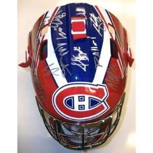   Montreal Canadiens Team Signed Mask Gionta Subban