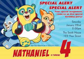 SPECIAL AGENT OSO Birthday Party Invitation   2 Designs  