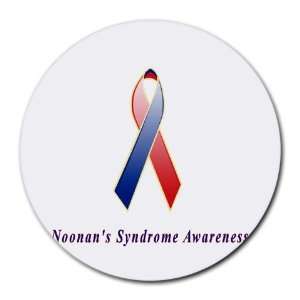  Noonans Syndrome Awareness Ribbon Round Mouse Pad Office 