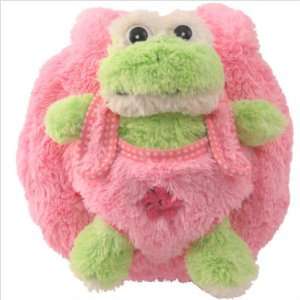  Kids Pink Plush Handbag With Frog Stuffie  Affordable Gift 