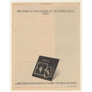  1976 Laura Nyro Smile Columbia Records Print Ad (46721 