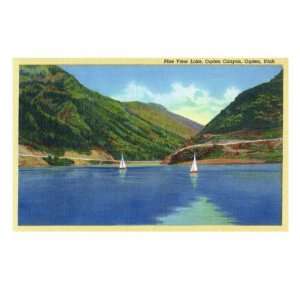  Ogden, Utah   Odgen Canyon, Scenic View of Sailboats on 