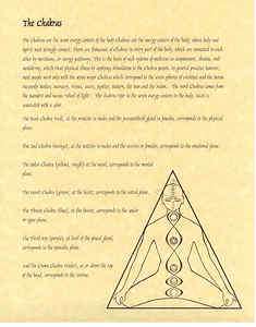 Book of Shadows Page The Chakras  