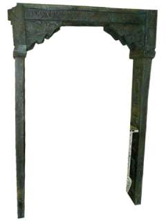 18C ANTIQUE INDIA WELCOME GATE RUSTIC HAND CARVED TEAK  