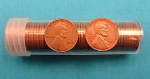 1941 1958 D Wheat Cent Penny Roll Set (51 Coins) With Hard Plastic 
