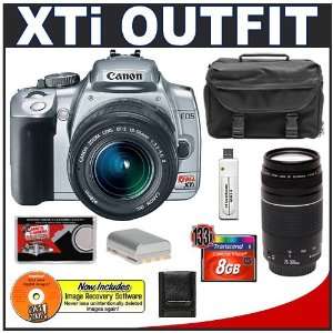 Rebel XTi 10.1MP Digital SLR Camera (Silver) + Canon EF S 18 55mm Lens 