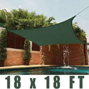   Duty Sun Shade Sail Patio Cover Green Canopy Patio, Lawn & Garden