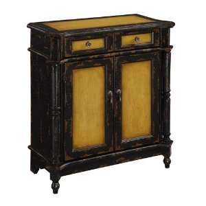 Coast to Coast 32072 Two Drawer Two Door Cabinet in a Brown and Black 