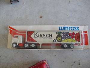 Vintage Diecast Winross Tractor Trailer Truck Kirsch MI  