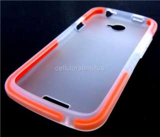 New OEM Clear T Mobile D3O Flex Hard Rubber Cover Shell Case for HTC 