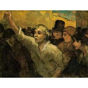   , painting name The Uprising, By Daumier Honoré 