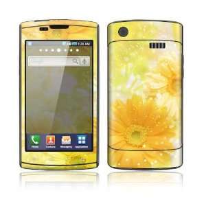  Samsung Captivate Decal Skin Sticker   Yellow Flowers 