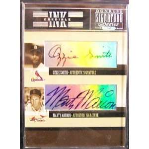  Ozzie Smith and Marty Marion 2005 Donruss Signature 