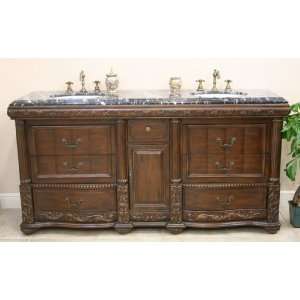  Stockton Double Vanity Sink Cabinet 72 Inch