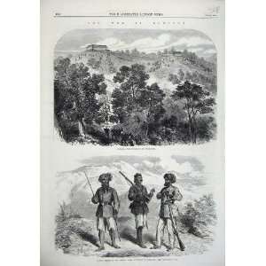  Stockade Dewangiri 1865 War Bhootan Native Bengal Army 