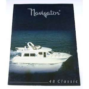  2000 00 NAVIGATOR 48 CLASSIC Yacht Boat BROCHURE 