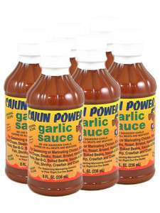 Cajun Power Garlic Pepper Sauce 6 Pack   3 Flavor Choices  