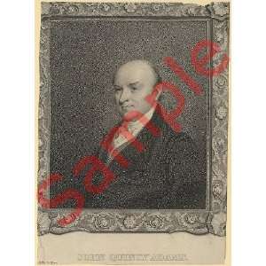   1825 John Quincy Adams Photograph of Stipple Engraving