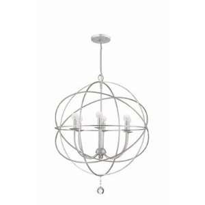    Crystorama 9226 OS SS Solaris Chandelier in Olde Silver Baby