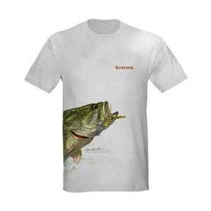  Simms Stidham Jumping Bass Short Sleeve Tee Sports 