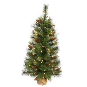 Vickerman 22347   30 Caribou Mix Pine 50 Clear Lights Christmas Tree 