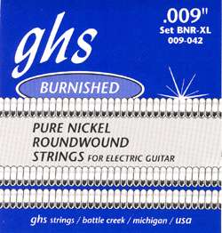 GHS ® Burnished Nickel Electric Guitar Strings 3 Pack   Brand New