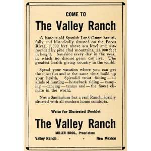   Ranch New Mexico Pecos River   Original Print Ad