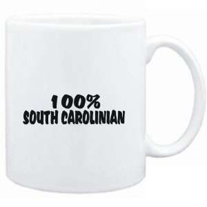  Mug White  100% South Carolinian  Usa States