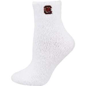    South Carolina Gamecocks Ladies White Cozy Socks