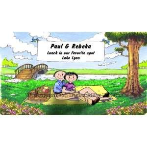  Lovers In The Park Personalized Cartoon Mouse Pad 