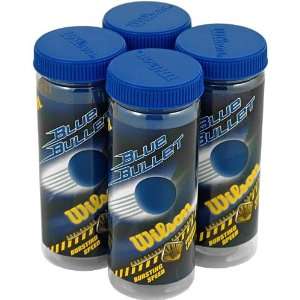  Wilson Blue Bullet 4 Cans Wilson Racquetball Balls 