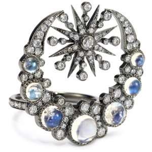  Colette Steckel Galaxia 18k Gold Crescent and Starburst 