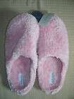 charter club womens slippers pink fuzzy slides scuffs size xl