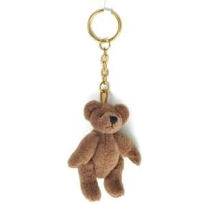  Jointed Bear Key Ring   3  brown coloured by Russ Berrie 